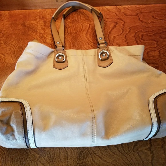 VGUC Coach Bag Tan/Camel Two Tone - Picture 2 of 8